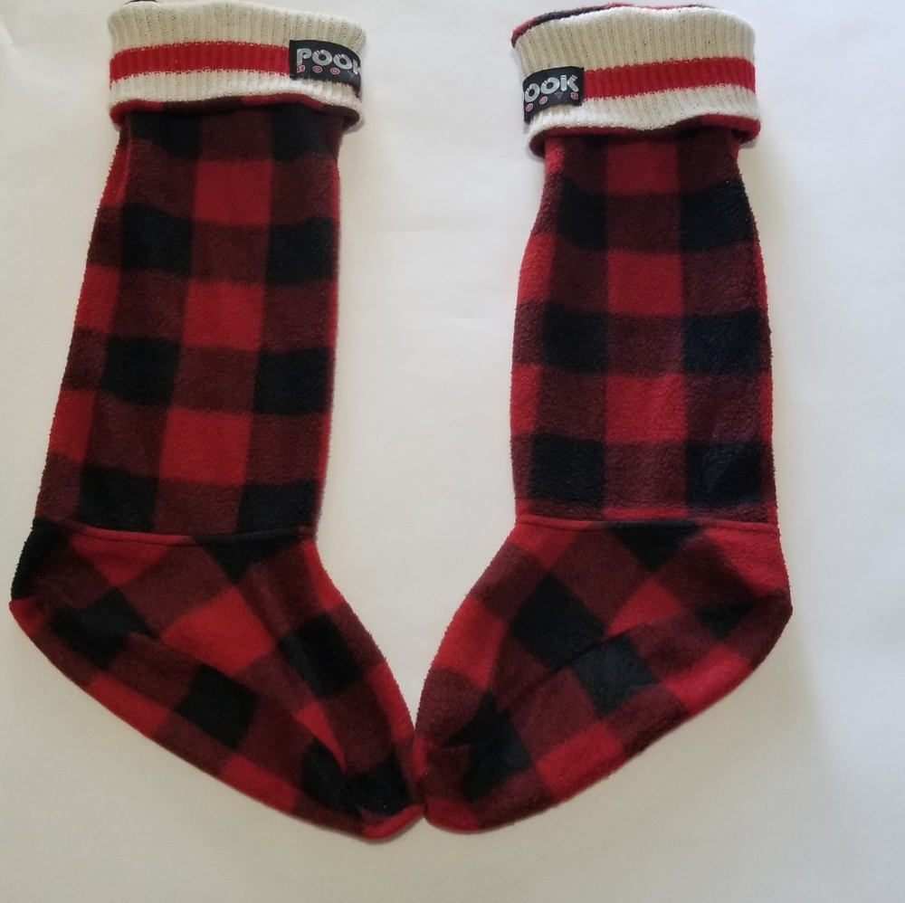 Pook Boots Red&Black Liners Size Large